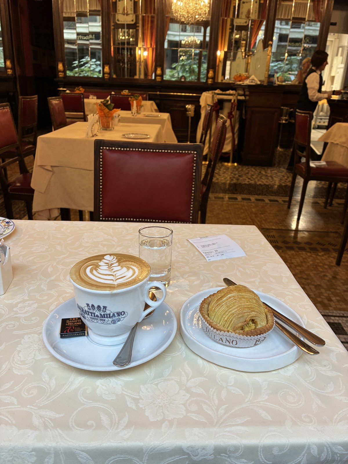 Baratti & Milano cappuccino, Mont Blanc pastry, Turin