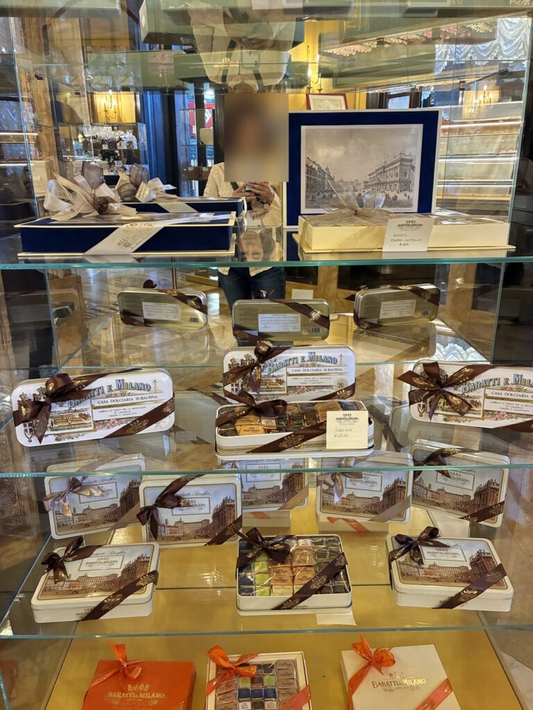 Baratti & Milano chocolate gift boxes, Turin