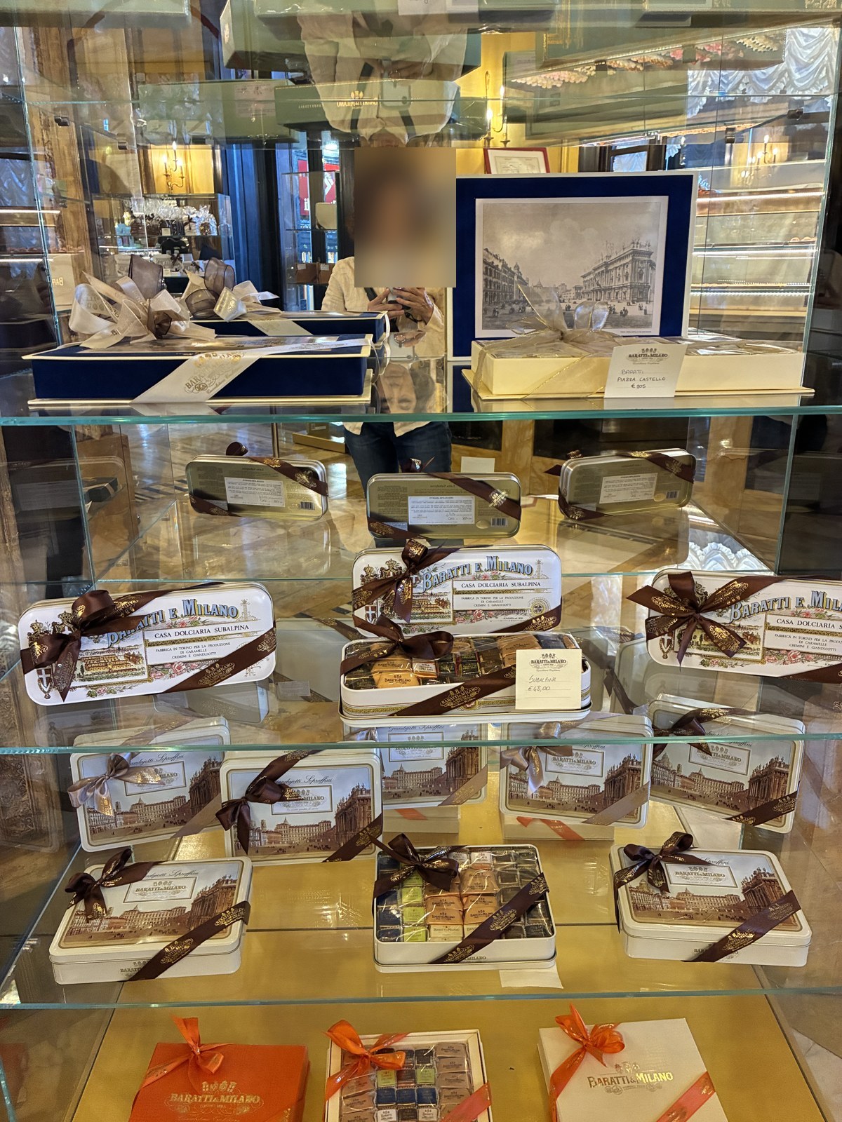 Baratti & Milano chocolate gift boxes, Turin
