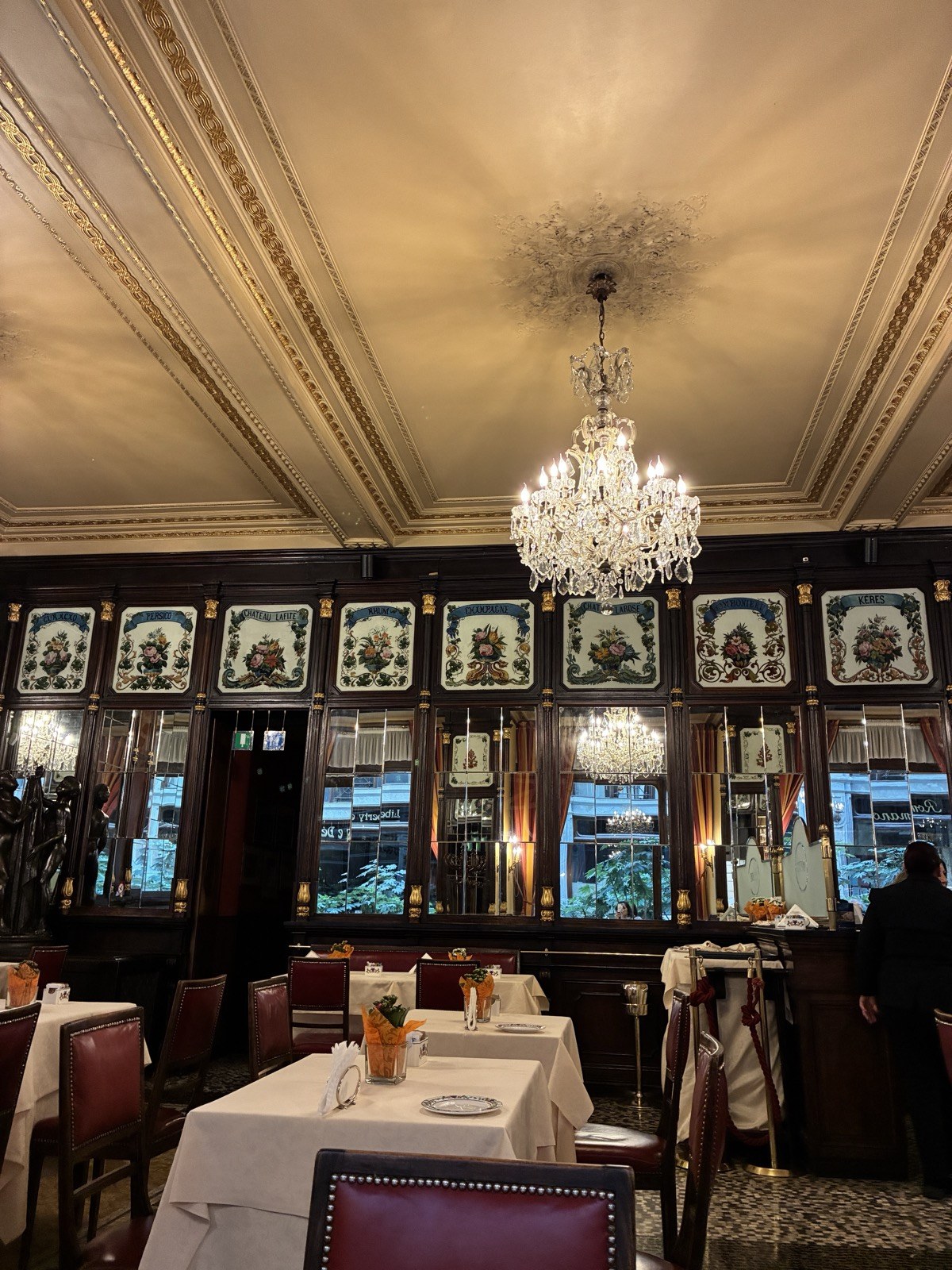 Belle Époque dining room at Baratti & Milano