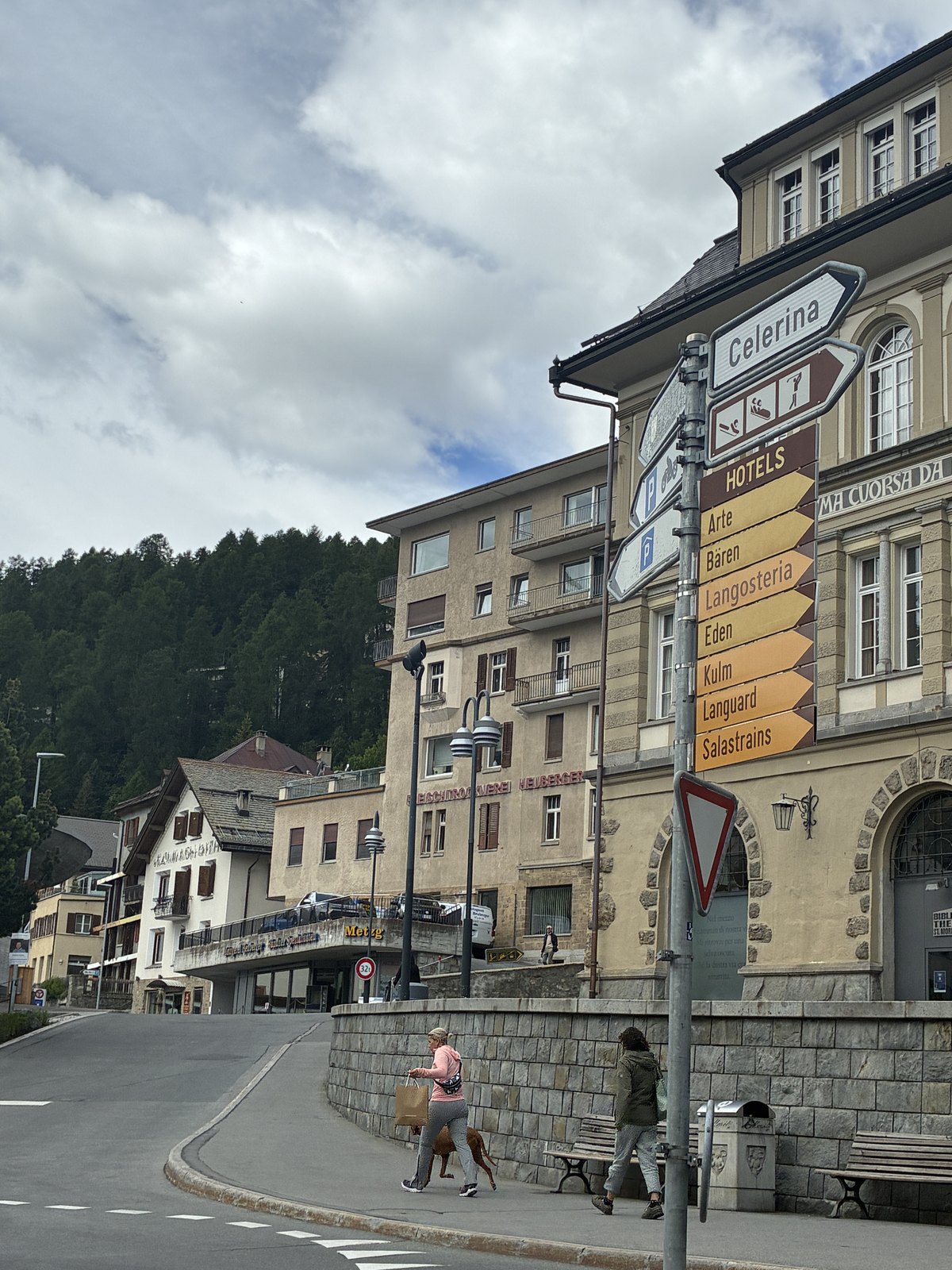 The town centre of St. Moritz