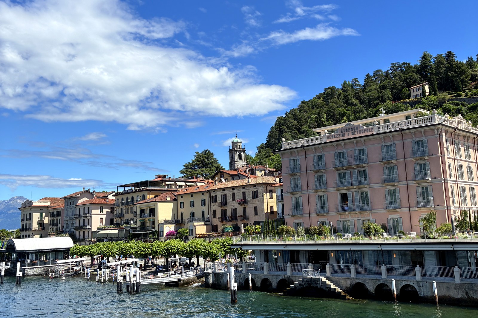 Bellagio lakefront promenade on Lake Como