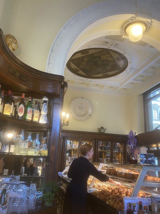 Standing at the bar at Gilli