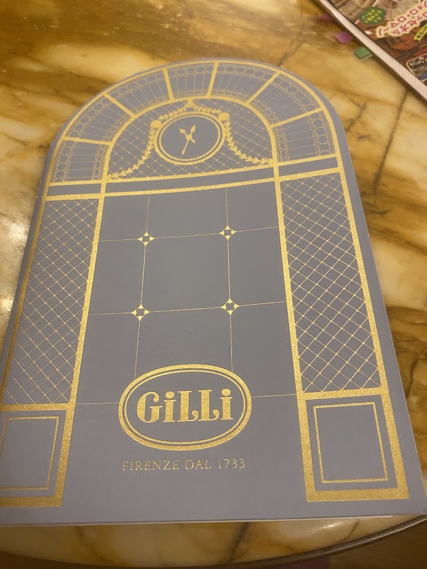 Gilli menu cover