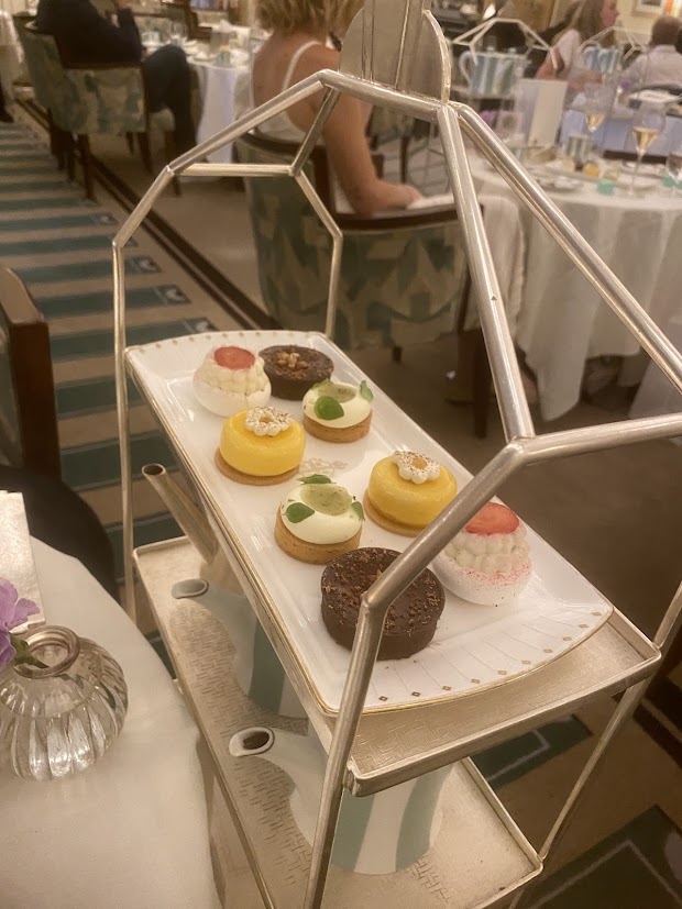 Pastries served at afternoon tea at Claridge&rsquo;s, London