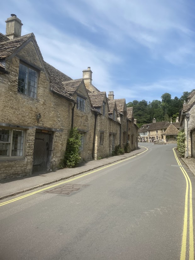 Castle Combe main street in the Cotswolds