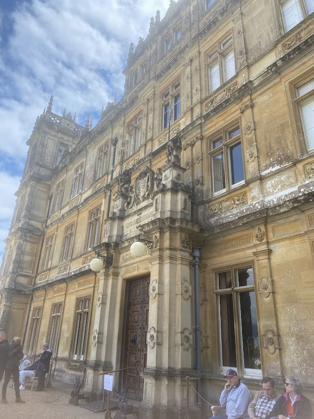 The main entrance of Highclere Castle