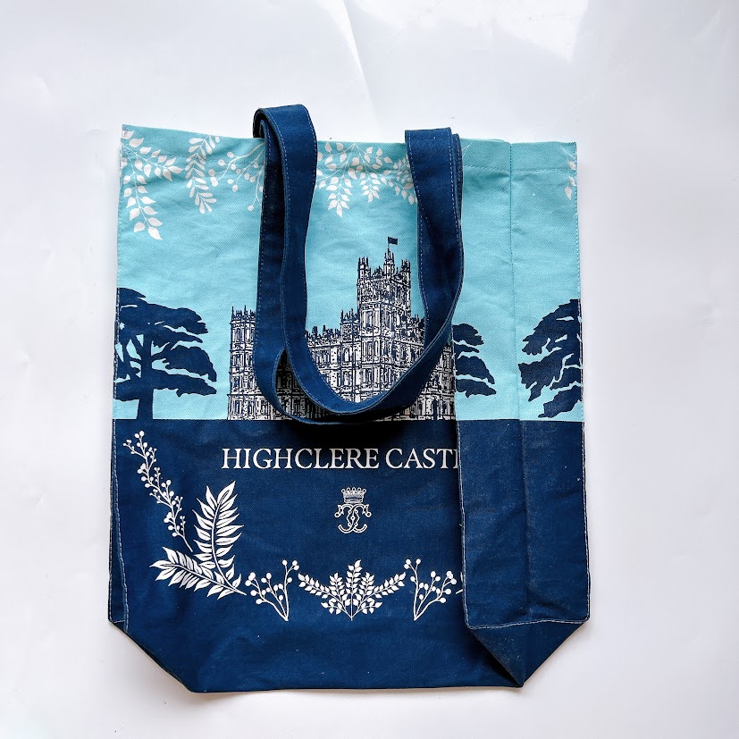 Highclere Castle canvas tote bag from the gift shop