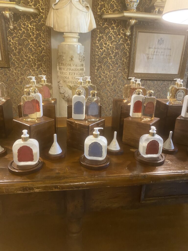 Body milk body gel at Santa Maria Novella Florence