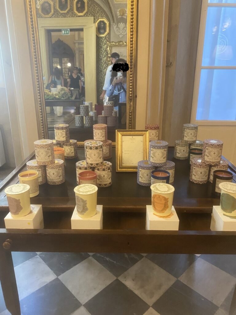 Aromatic candles at Santa Maria Novella Florence