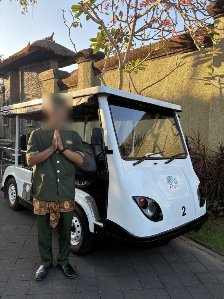 Resort buggy at AYANA Villas
